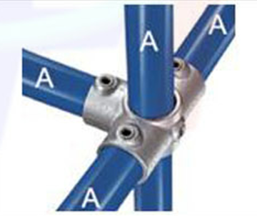 Galvanized malleable iron three socket cross key clamp