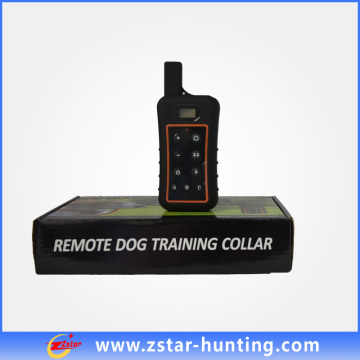 New Style Wholesale Waterproof Remote Shock Camping Dog Collar GPS with LCD on and 10 Levels Shock (ZSTC0004)