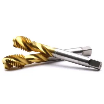 Maifix CNC Machine M2.5 X 0.45 Tin Coating Spiral Pointed Screw Tap for Efficient Chip Removal