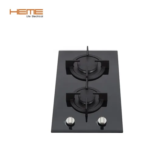 High Quality 8mm Tempered Glass Dual Burner Gas Cooktop