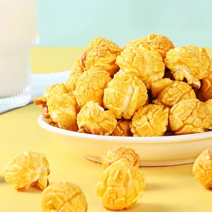 Oriental Gourmet Popcorn: Creamy Fruit Caramel Flavored Gourmet Popcorn