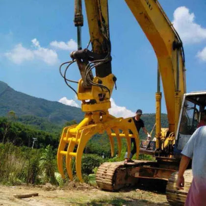 Hydraulic Wood and Timber Grabbers: Wood Grabber Machine and Stone Grabber Steel Grabber