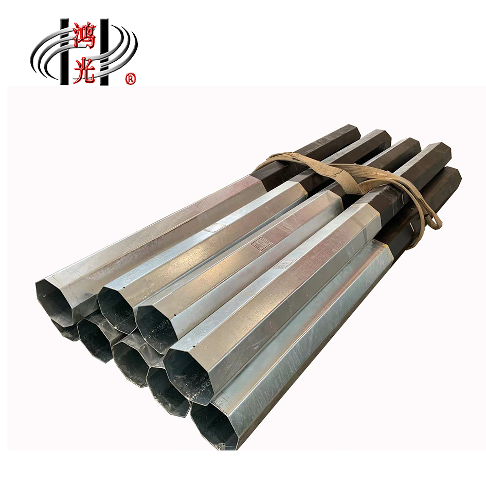 Hot Dip Galvanized 80ft Octagon Steel Pole