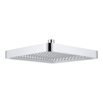 10.5 Inch Square Copper Shower Head with Self-Cleaning Silicone Nozzles