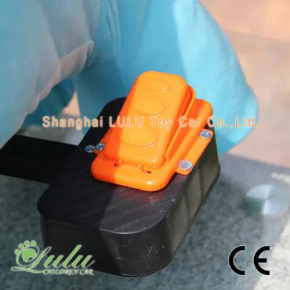 blue elephant ride car