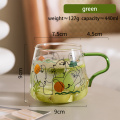 440ml Graffiti Portrait Glass Teacup House Housed Coffee Caneca