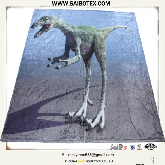 3D Digital printed method animal Design Custom printed flannel blanket