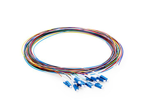 Cabo de fibra de pigtail com código de cores LC