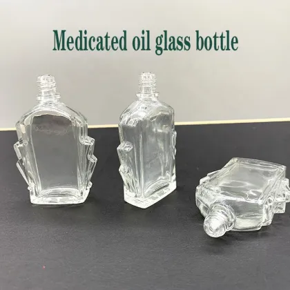 Clear 10ml Safflower Oil Glass Bottle with Screw Cap