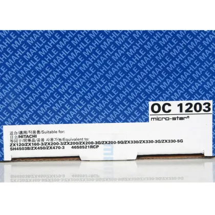 ZX200-3 4HK1 Hitachi Excavator Diesel Engine Oil Filter China, Japanese MAHLE Oil Filters