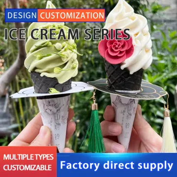 Customized ice cream cone paper tray