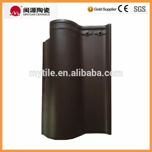 Coffee Brown Color Ceramic Clay Roman Roof Tile