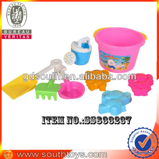 children plastic cheap sand beach bucket toy