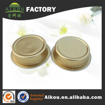 Disposable vacuum small alminum honey cup with sealed foil cover