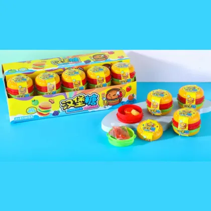 Burger Gummy – Mini Burger Shape, Multi-Layer Texture – Fun & Delicious Creative Candy