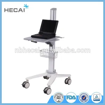 LS-M001A height adjustment with 4 wheels hospital mobile computer trolley/medical trolley
