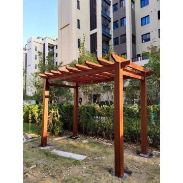 Pergola en aluminium autonome en treillis pour le patio