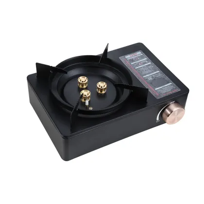 Portable 3-Burner Camping Gas Stove for Picnic Kitchen Utensils