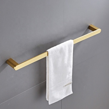 Gold Brushed Bathroom Towel Bar - Luxury Cheap Wall Mounted Single Towel Rack