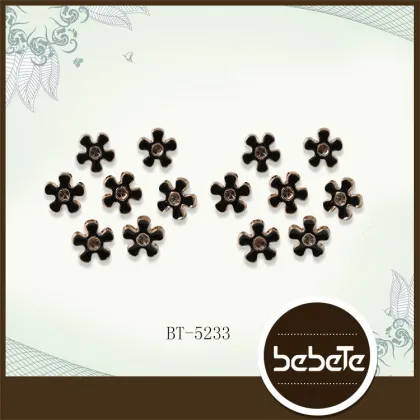 hexagon coat buttons metal stone