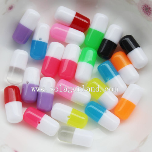 New Hot Multi Colors Capsule Resin Beads For Earring Stud