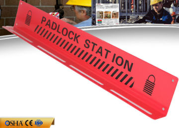 CE Durable Red Lock Out Station Steel Material