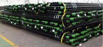 Oil / Gas Well Drilling Erw Oil Casing Tubing, Steel Seamless Pipes