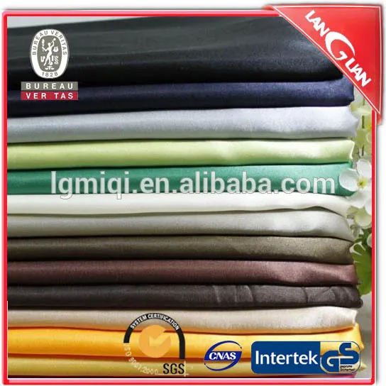 Elegant bridal poly colorful wholesale satin fabric