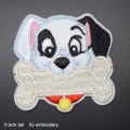 恋人のむら犬ハスキーフルアニマル刺繍パッチ