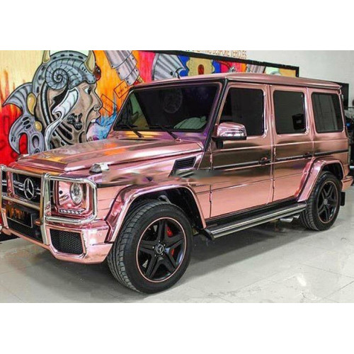 Mirror Rose Gold Chrome Vinyl Car Wrap