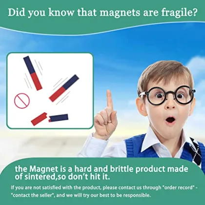 North South Identified Teachers Science Experiment: Physics Education with Bar Magnets for Kids