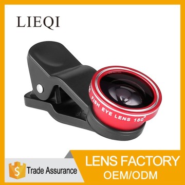 Guangzhou factory price universal 3 in 1 0.65x wide angle macro lens fisheye camera lens for phone