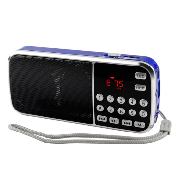 L-088 AM FM Portable Radio with Pocket Speaker