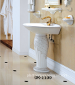 Hot Sale Vieany OK-2100 Pedestal Wash Basin Bathroom Floor Stand