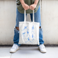 Athletic Silhouette Canvas Tote Bag