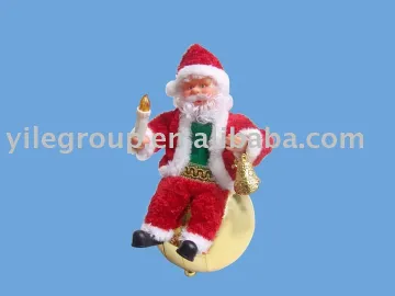 11&quot;Santa  playing rotated ball/santa claus/santa toys