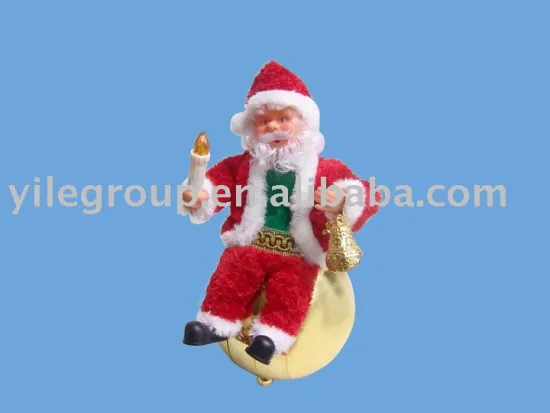 11"Santa  playing rotated ball/santa claus/santa toys