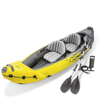 Intex Explorer K2 Kayak - Saham, 2 orang, siap dikirimkan, pengiriman pintu ke pintu
