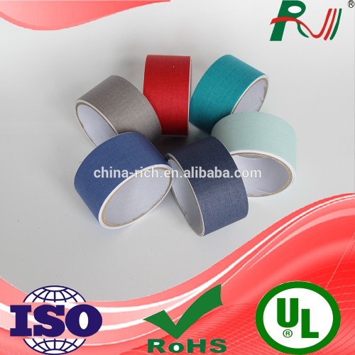 Colored adhesive cloth fabric tape with cheap price