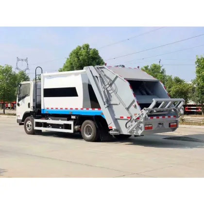 Dongfeng Huashen Electric Garbage Truck: 6-Square Meter Compressed Collection and Transfer