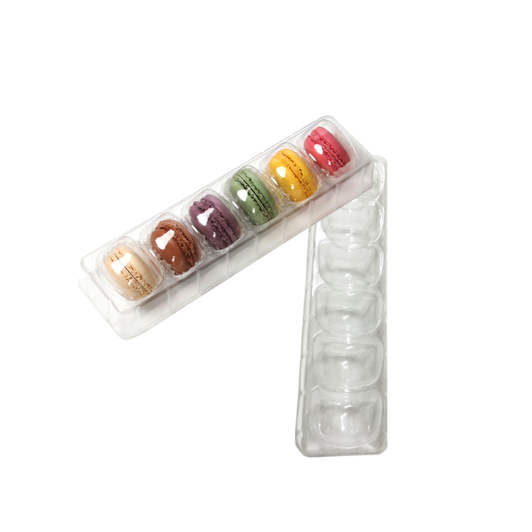 Transparent PET plastic macaron blister tray