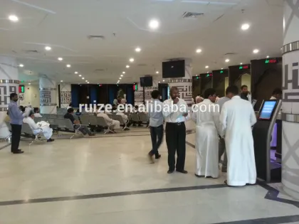 17Inch touch screen wireless queue management system kiosk/ruize queue machine/queue ticket dispenser machine