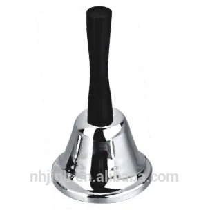 silver steel hand call bell for hotel