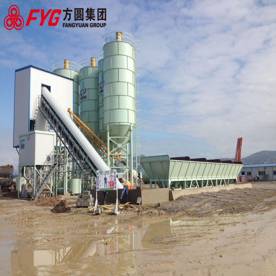 Precast Ready Mix 90cbm/h Concrete Batching Plant