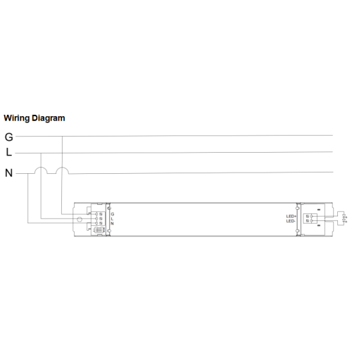 Лінейны святлодыёдны драйвер SELV магутнасцю 40 Вт