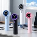 Ventilador portátil sem escova com display digital (199 velocidades)