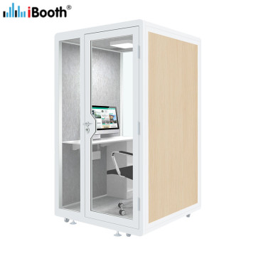 Plywood small soundproof booth office pods