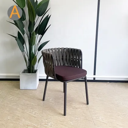 Rope Chair for Outdoor Dining and Balcony