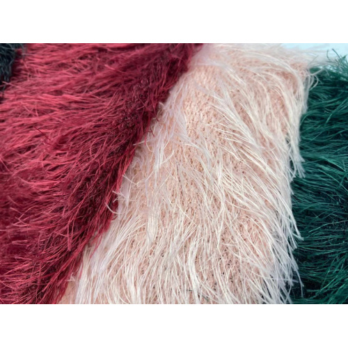 Mesh Pleated Tulle Lurex Knit Fabric