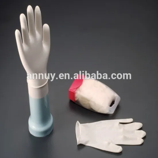 disposable rubber exam gloves